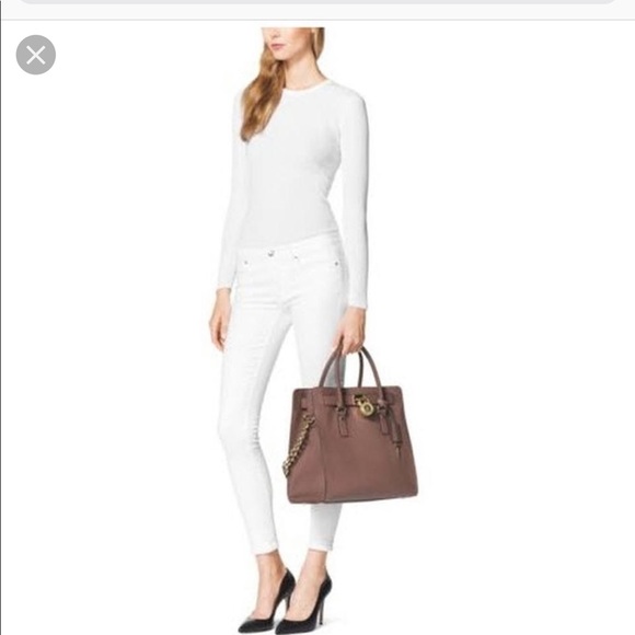 Large Michael Kors Hamilton Tote in Dusty Rose - Picture 3 of 5